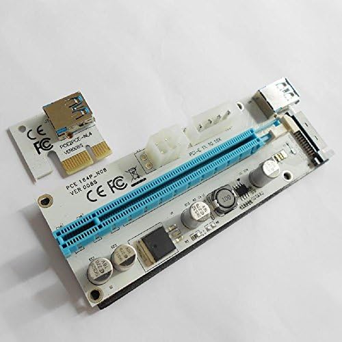 Yeni PCI-E Yükseltici VER-006C VER-007S VER-008C VER-008S 16x için 1x Powered Yükseltici Adaptör Kartı w / 60 cm USB