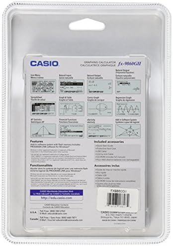 Casio fx - 9860GII Grafik Hesap Makinesi, Siyah