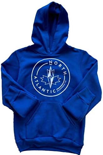 Kuzey Atlantik Dış Giyim Şirketi Unisex Çocuk Kapüşonlu Süveter-Koyu Mavi (Kanada'da üretilmiştir)