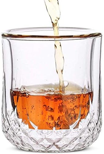 Viski sürahisi Viski Bardakları Çift Cidarlı, Kokteyl Bardakları, Viski Bardakları, Eski Moda Camlar, Taş Camlar,