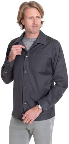 Yünlü Giyim Erkek Merinos Yünü Uzun Tüylü Gömlek Ceket-Fitilleme Nefes Alabilen Koku Önleyici