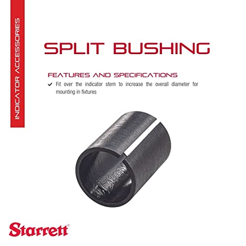 Arama Metrik Göstergeleri için Starrett Split Burç-Hızlı ve Kolay Ayarlama, 12,7 mm Uzunluk, 8 mm İç Çap, 9,5 mm Dış