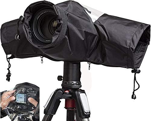 WANBY Su Geçirmez Kamera yağmur kılıfı Profesyonel Yumuşak Siyah Kamera yağmur kılıfı s Tüm DSLR SLR Kameralar için