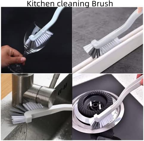 8 Adet Mutfak tahta fırçası, Dik Açı Şişe Banyo Fırçası Sıkacağı Temizleme Fırçası, Lavabo Ev Pot Pan Kenar Köşeleri