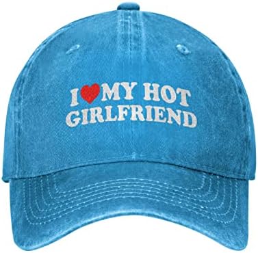 Kalp Sıcak Kız Arkadaşımı Seviyorum beyzbol şapkası Erkek Şapka güneş şapkası Kadınlar için kovboy şapkası Baba Şapka