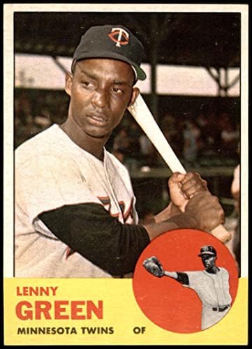 1963 Topps 198 Lenny Green Minnesota ikizleri (Beyzbol Kartı) NM ikizleri