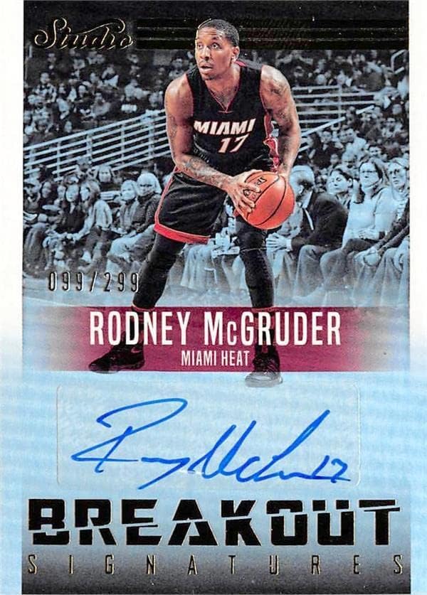 Rodney McGruder imzalı Basketbol Kartı (Miami Heat) 2009 Üst Güverte Stüdyosu Lineage Breakout 27 LE 99/299 - İmzasız