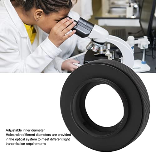 Ayarlanabilir Iris Diyafram Diyafram, 1.5 mm için 26mm M30 için M37 Mikroskop Iris Adaptörü Diyafram Lens Optik Diyafram