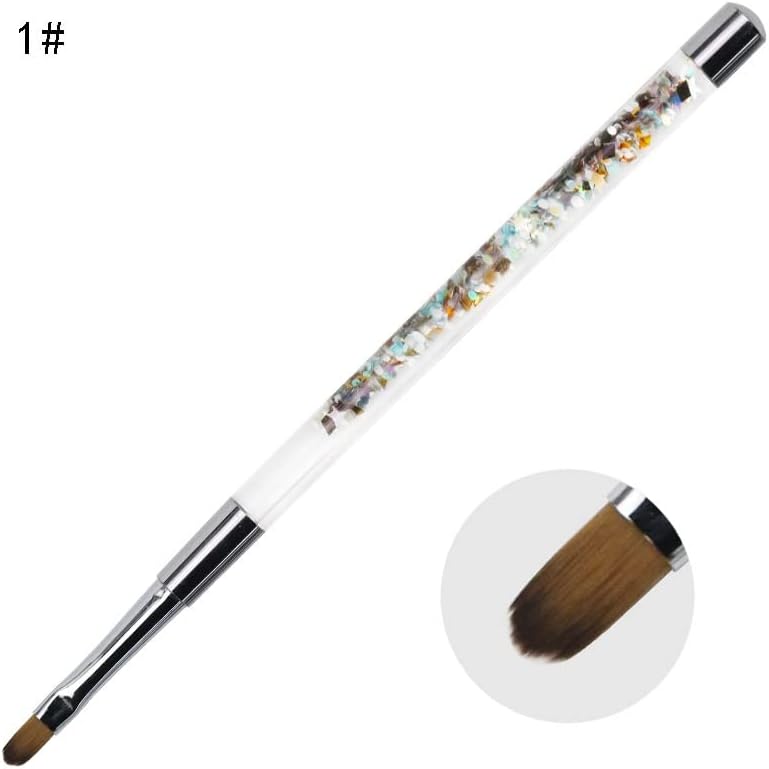 LLLY Boyama Kalem Kristal Kalemler Bar Tırnak Fırçası Seti Akrilik Tırnak Sanat Jel Oyma Fırçası Glitter Kalem Güzellik