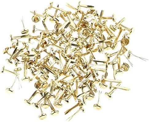 pistro Kağıt Bağlantı Elemanları Pirinç Kaplama Bölünmüş Kelebek Pin Klipler için Küçük Metal Başlı