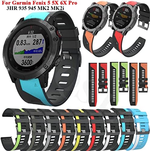EEOMOiK Spor Silikon Kordonlu Saat Bilek Kayışı Garmin Fenix 6X6 Pro 5X5 Artı 3 SAAT Smartwatch 22 26mm Kolaylık Hızlı