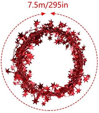 YİİSU hU2pR9 Noel Partisi Noel Ağacı Süsleri 7.5 M Thanging Süslemeleri
