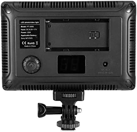 BGZDT LED Parlak 5500K Kısılabilir Kamera Video ışığı Dijital SLR Kameralar için 4400mah pil ve Şarj Cihazı ile