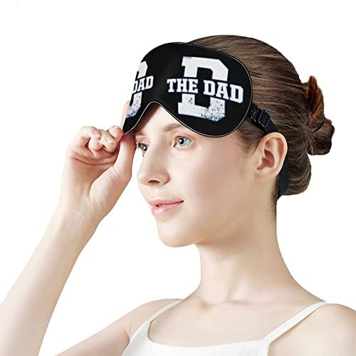 Baba Komik Uyku Göz Maskesi Yumuşak Körü Körüne Göz Kapağı Ayarlanabilir Kayış ile Gece Siperliği Erkekler Kadınlar