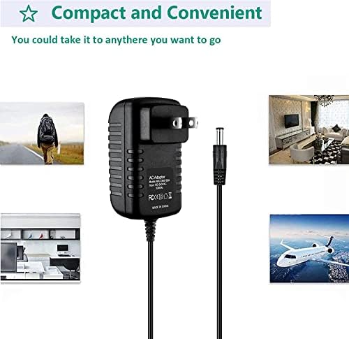Guy-Tech 9V AC Adaptör Şarj Cihazı Güç Kaynağı Sylvania SDVD7015 DVD Oynatıcı Kablosu ile Uyumlu