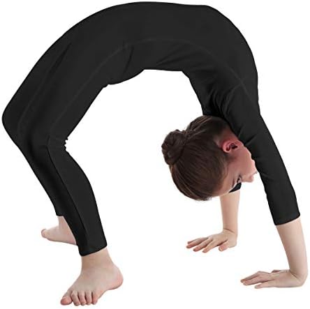 ıEFiEL Kızlar Uzun Kollu Bale Dans Jimnastik Çocuklar Catsuit Bodysuits Unitard Giyim Kostüm