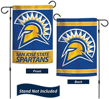 San Jose State Spartalılar 12.5 x 18 Çift Taraflı Yard ve Bahçe Koleji Afiş Bayrağı ABD'de Basılmıştır,