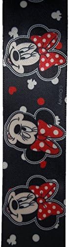 Offray, Şok Edici Pembe Noktalar Minnie Mouse Zanaat Şeridi, 7/8 inç x 9 Fit, 7/8 inç x