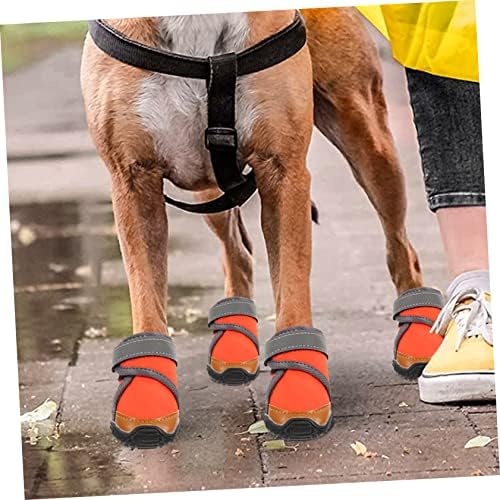 Ipetboom 4 adet Doggy Ayakkabı Küçük Köpekler için Köpek Kar Botları Çorap Köpekler için Pet Köpek Ayakkabı Yağmur