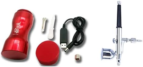 Model Boya Araçları, Taşınabilir Hava Fırçası seti, USB Şarj Edilebilir Mini Kompresörlü Çok Amaçlı Püskürtme Tabancası